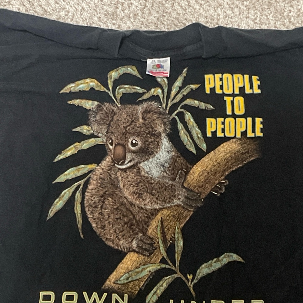 Fruit of the Loom vintage koala people to people down under T-Shirt